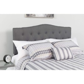 Flash Furniture Cambridge Tufted Upholstered Twin Size Headboard in Dark Gray Fabric