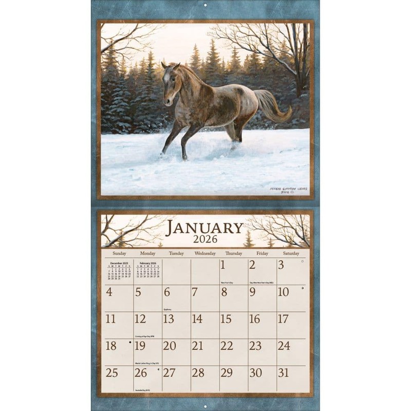 Lang Companies, Horses in The Mist Special Edition 2026 Wall