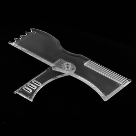 Tiardey Bartformer-Schablone, Bartformungswerkzeug, Styling-Kamm-Vorlage für Spitzbart, Schnurrbart, Koteletten, Gesichtshaar-Trimmanleitung für Männer