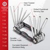 CARBYNE Folding Tamper Star Wrench Set - 10 Piece, T-6