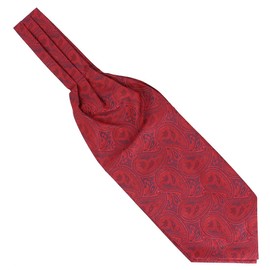 Clj Charles Le Jeune. Ascot Leonard Microfibre Scarf Red Paisley