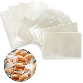 Clear Candy Wrappers for Caramels (300 Pcs 3.5x5 inches) - Natural Clear Cellophane Candy Wrapper - Caramel Wrappers - Wrapping Paper for Caramels, Chocolate, Nougat and Lollipops