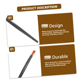 HONMEET 100pcs Professional Lipstick Applicator Brush Mini Lip Brush Black Aluminum Tube Lipstick Mini for Travel