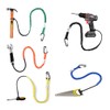 CYSKY 5 Pack Retractable Tool Lanyard with Aluminum Nut Lock