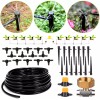 Hiraliy Garden Lawn 49ft Drip Irrigation Kit Automatic Watering System