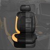 CAR PASS Leather Seat Covers, Breathable Universal Car Seat Cover