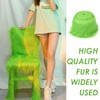 1 Strip of Green Fur, Artificial Fur, Decorative Fabric Silk,