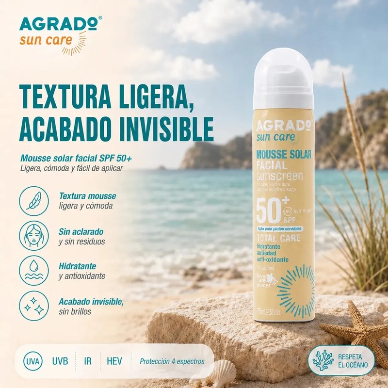 Bloqueador Solar Fps50 Hidratante Antiedad Agrado 75ml