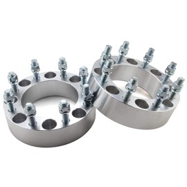 DCVAMOUS 2PC 8x180 to 8x180 Wheel Spacers 2 Inch with 14x1.5 Studs Compatible with Chevy GMC 8 Lug Truck for 2011-2022 Silverado 2500 3500 HD | 2011-2022 Sierra 2500 3500 HD