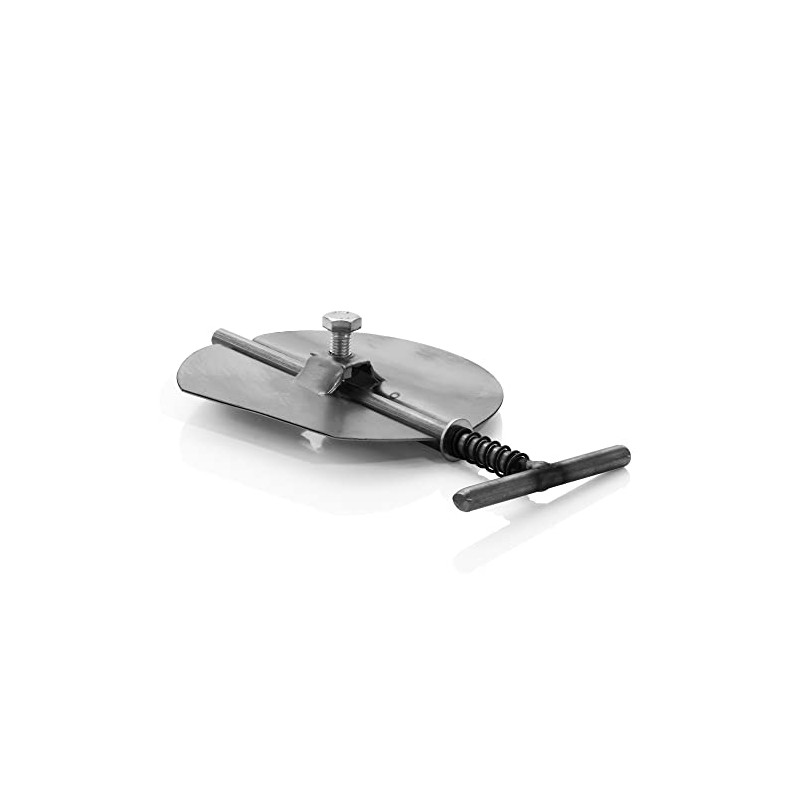 LANZZAS Stove Pipe Throttle Valve Diameter 160 mm Unpainted Tension