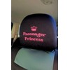 Yupbizauto Embroidery Passenger Princess Design Embroidery Car Seat Headrest Cover