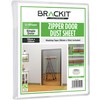 U Shape Zipper Door dust Sheet with pre-Assembled 4m Zipper.