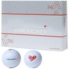 VIVA HEART Golf Balls 1 Dozen White