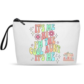 Fullrainbow Aunt Gifts Funny Makeup Bag for Aunt Funny Mother's Day Gift for Aunt Ideal Gifts for Aunt Cosmetic Bag Ideas Aunt Gifts Auntie Gift Ideas Birthday Gifts (Aunt Gits)