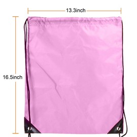 JohahaTim - Mochila con cordón y cordón a granel, para hacer ejercicio, gimnasio, deportes, viajes, yoga, bolsa con cordón, Rosado, approx. 13.39 x 16.93 inches, Cordón