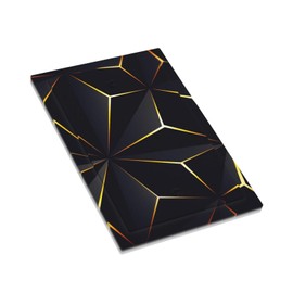 2 Gang Light Switch Cover Plate Abstraction Single Blank Decorative Wall Plates Plastic Black Gold Faceplate for Farm House Bedroom Kitchen Living Room Decora