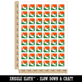 Soccer Goalie Diving For Ball Association Football Temporary Tattoo Water Resistant Fake Body Art Set Collection - 54 1" Tattoos (1 Sheet)