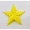 Trimplace 2" Star Iron-on Embroidered Applique - 6 Pieces (Yellow)