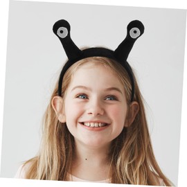 Garneck Black Snail Headband for and Adults - Creative Costume Accessory with Plush Antennas Ideal for Parties Carnival and Photo Props