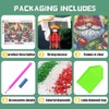 ARTMYRUI Christmas Gnome Diamond Art Kits for Adults,Landscape Diamond Painting