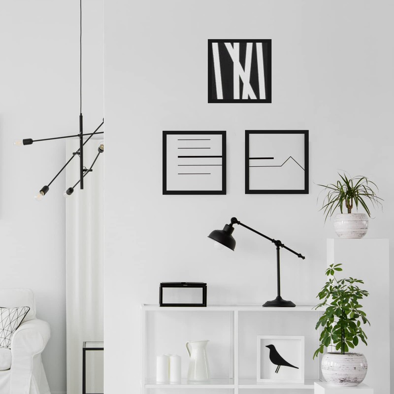 MENNTHUI 10x10 Black Picture Frame, Tabletop and Wall Mounting, Decoration