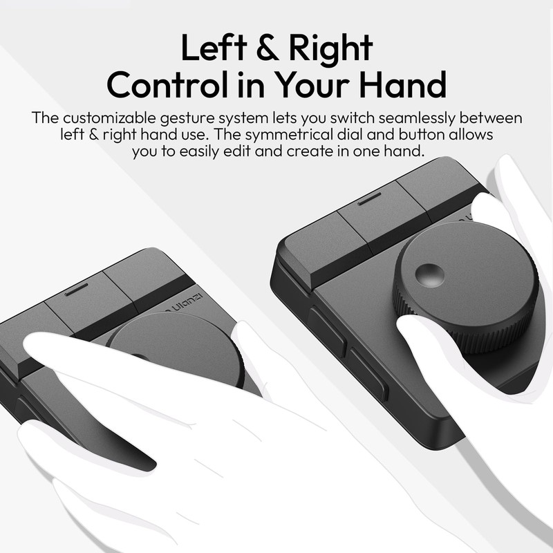 ULANZI D100H Wireless Video Editing Keyboard with Dial Knob
