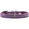 Dog, Puppy & Pet Widget Fashion Collar, "Silver Fleur De