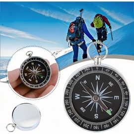 Portable Pocket Compass For Camping Hiking And Riding Flip open Outdoor Survival AID Guide For Boating Orienteering Hiking Scouts And Walking Water prof Slim Ranger Navigation Compass