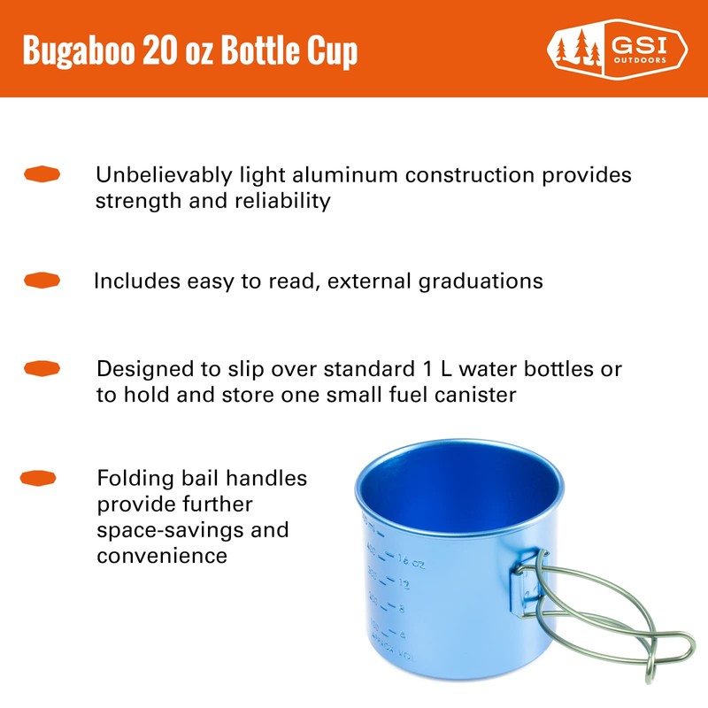 GSI Bugaboo 20 OZ Bottle Cup Blue