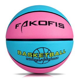 Kids Basketball Size 5(27.5"),Rubber Basketballs for Youth(Boys & Girls) Play Games Indoor Backyard,Outdoor Park,Beach & Pool