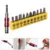 TEHAUX 1set Drill Bit Extension Flexible Magnetic Adapter Screwdriver Bits