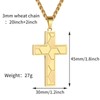 Rajputana Football Cross Necklace for Boys Men Stainless Steel Bible