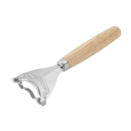 Corn Planer Thresher for Kitchen - Stainless Steel Sweet Corn Cutter - Magic Corn Planer for Kernel Remover - Corn Peeler for Corn on the Cob with Wooden Handle