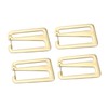 Vaveren 4 Pieces Strap Belt Buckle with Open Lock Webbing