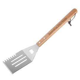 Seasoned with Love, Grilled to Perfection - Premium BBQ Spatula with Heartfelt Laser Engraving, Ideal for Family Gatherings & Memorable Meals