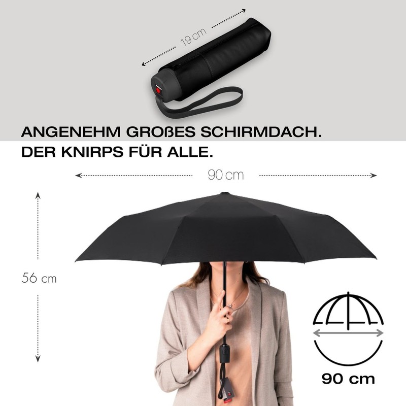 Knirps Umbrella I.010 Small Manual with Umbrella Bag, Small Pocket
