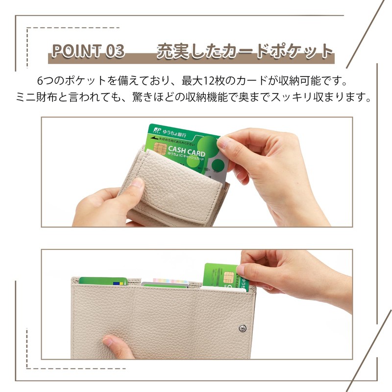 imeetu Mini Wallet, Coin Purse, Mitsuri Wallet, Small Women's, Coin