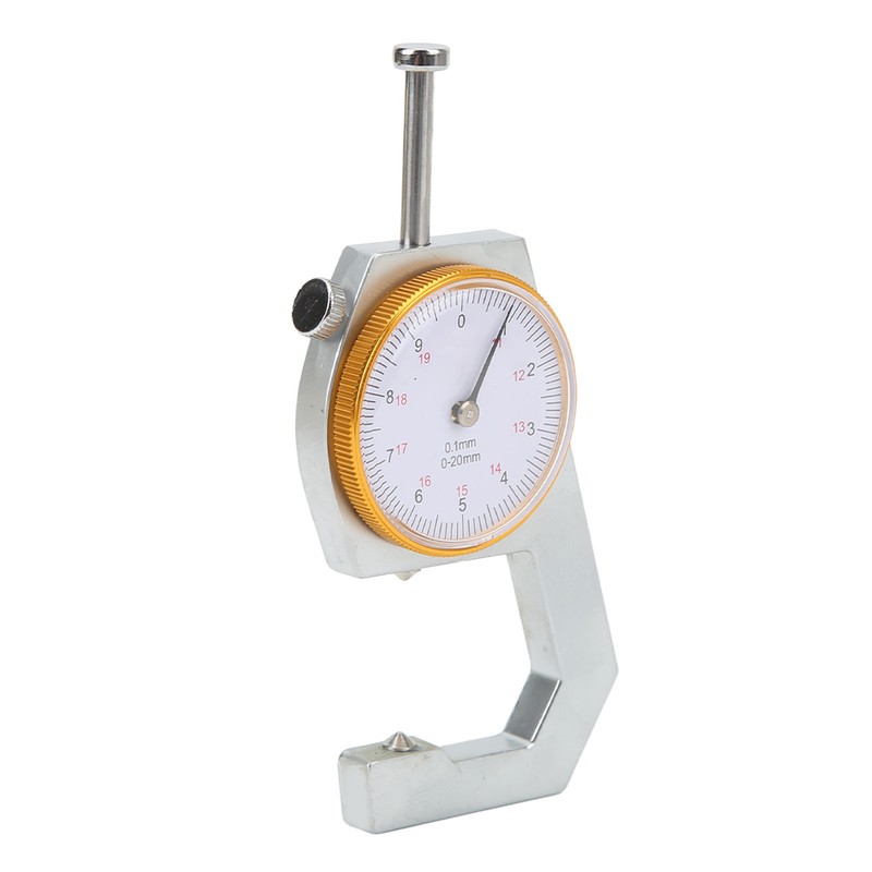 Thickness Gauge Micrometer Meter Cone Head 0‑20mm 0.1mm Resolution Measuring