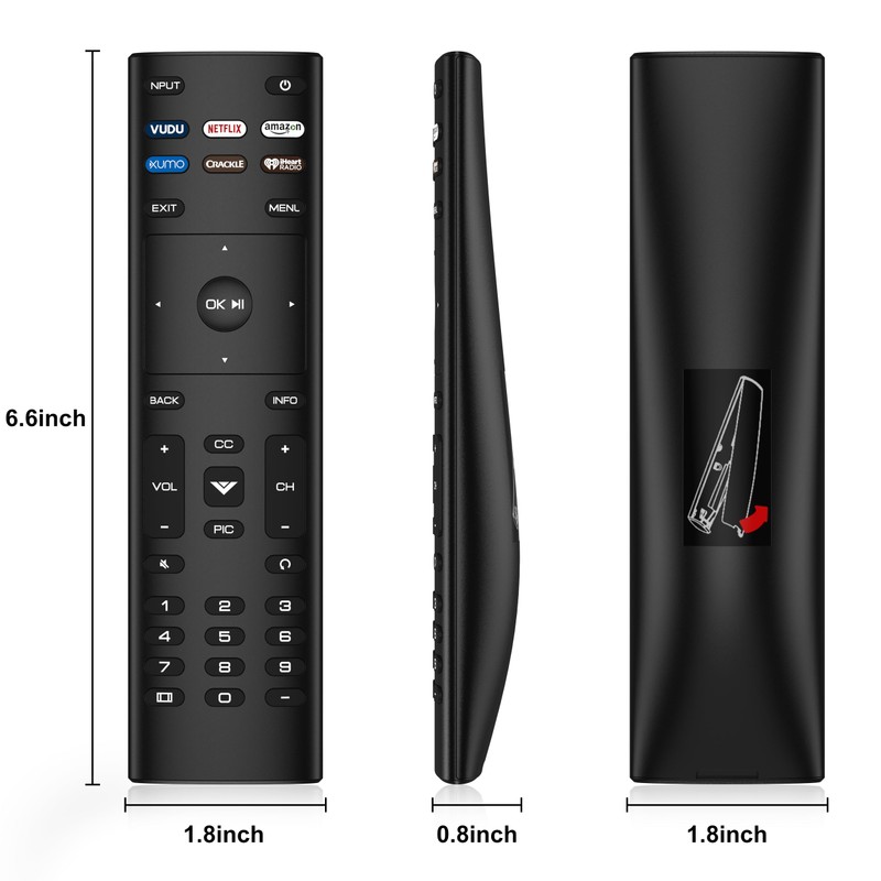 Replacement Remote Control for VIZIO Smart TV Remote (Model XRT136)