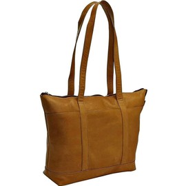 Le Donne Leather Medium Pocket Tote Bag - Colombian Vaquetta Leather Women’s Bag (Tan)
