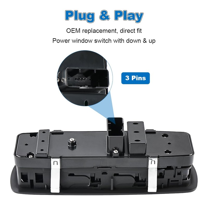 WMPHE Front Door Window Switch Compatible with Maserati Ghibli 3.0L