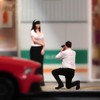 SOUFORCE 1/24 Scale Scene Props Figure Photographer Man with White