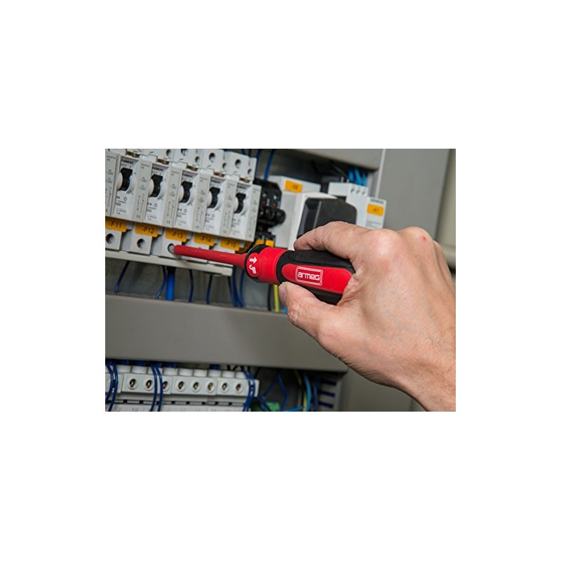 Armeg SDHVDE001 1000V VDE Interchangeable Screwdriver Handle - Red/Black