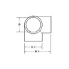 High Logic 37046 Sampo 1.0 inch (25 mm) Stainless Steel