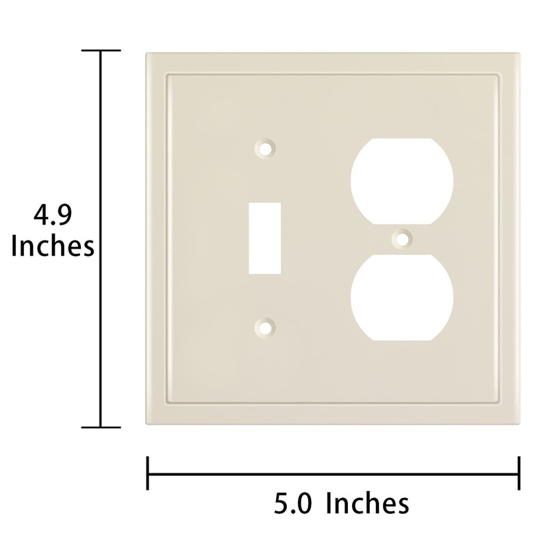 Henne Bery Modern Edge Decorative Wall Plate Switch Plate Outlet