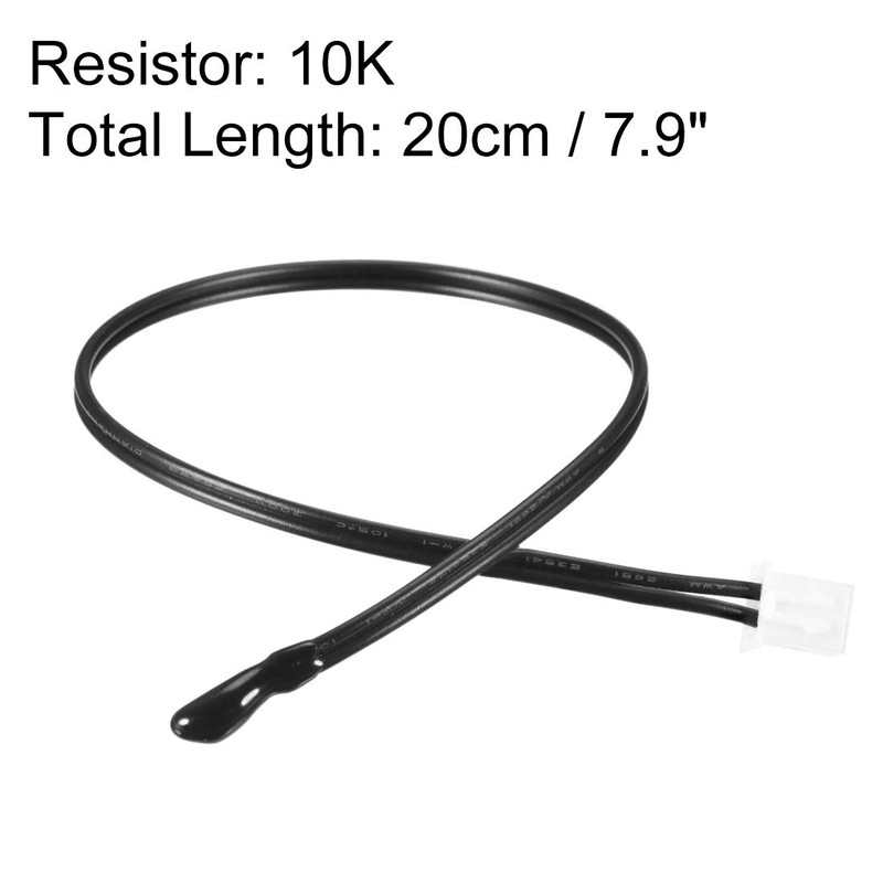 sourcing map 10 NTC Thermistor Probe 7.9 Inch Epoxy Sensitive