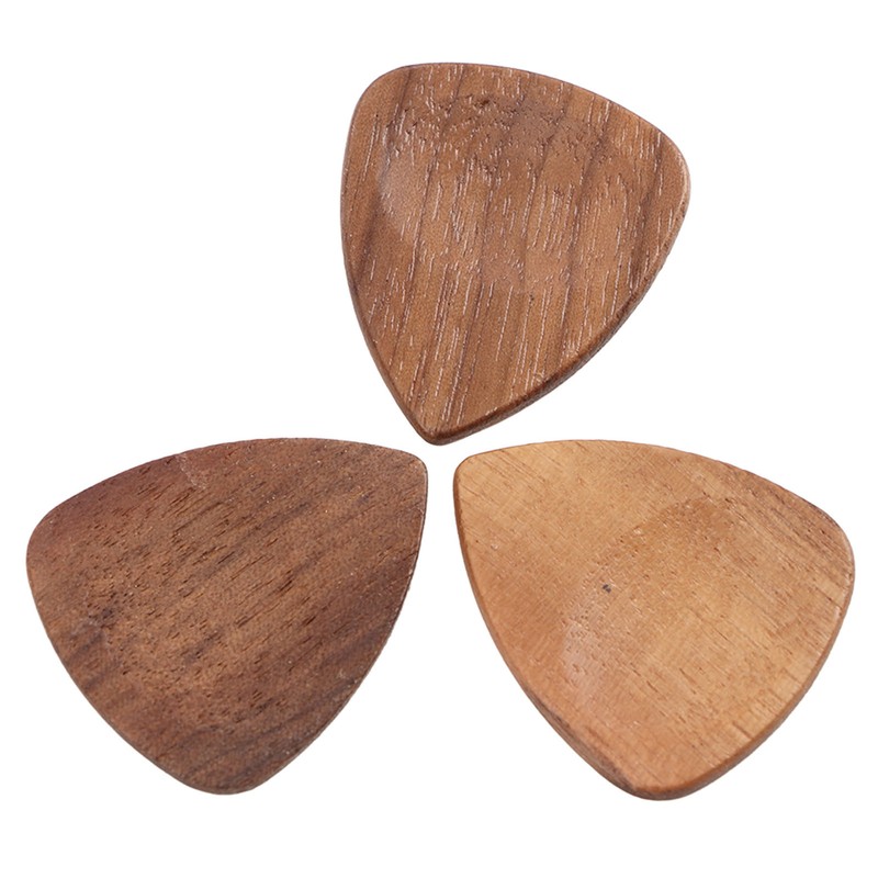 Wood Guitar Pick Holder Set 3 Pcs Wooden Guitar Picks
