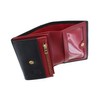 Mala Mason Collection Leather Wallet with RFID Protection 3473_27, black/red,