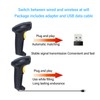 Wireless Barcode Scanner 2.4G USB 1D 2D Handheld Drive Free