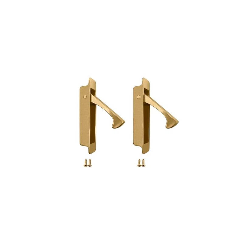 QCAA Forged Solid Brass Edge Pull, Sliding Pocket Door Pull